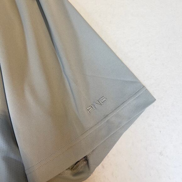 Ping Golf Polo Shirt Mens XL Lt Grey Peninsula Hotel Chicago Stretch Performance - Picture 10 of 13